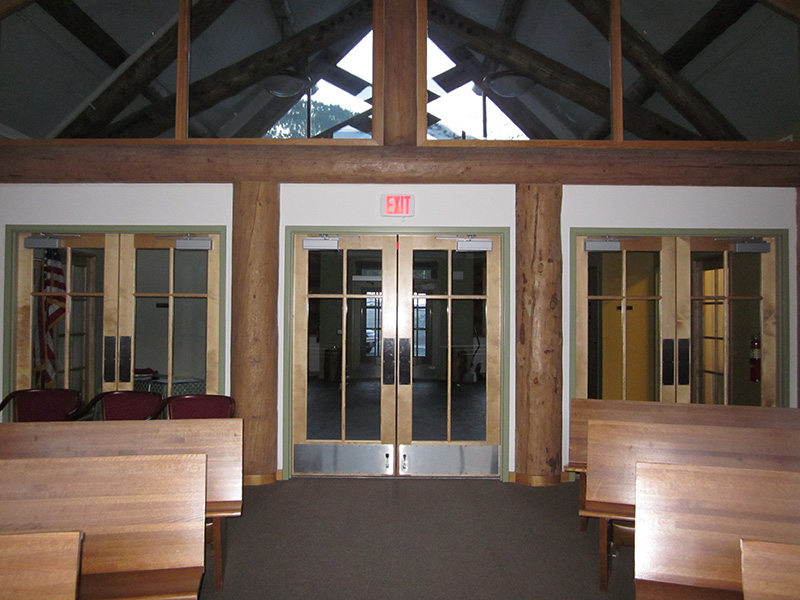 Looking from Chapel to Narthex